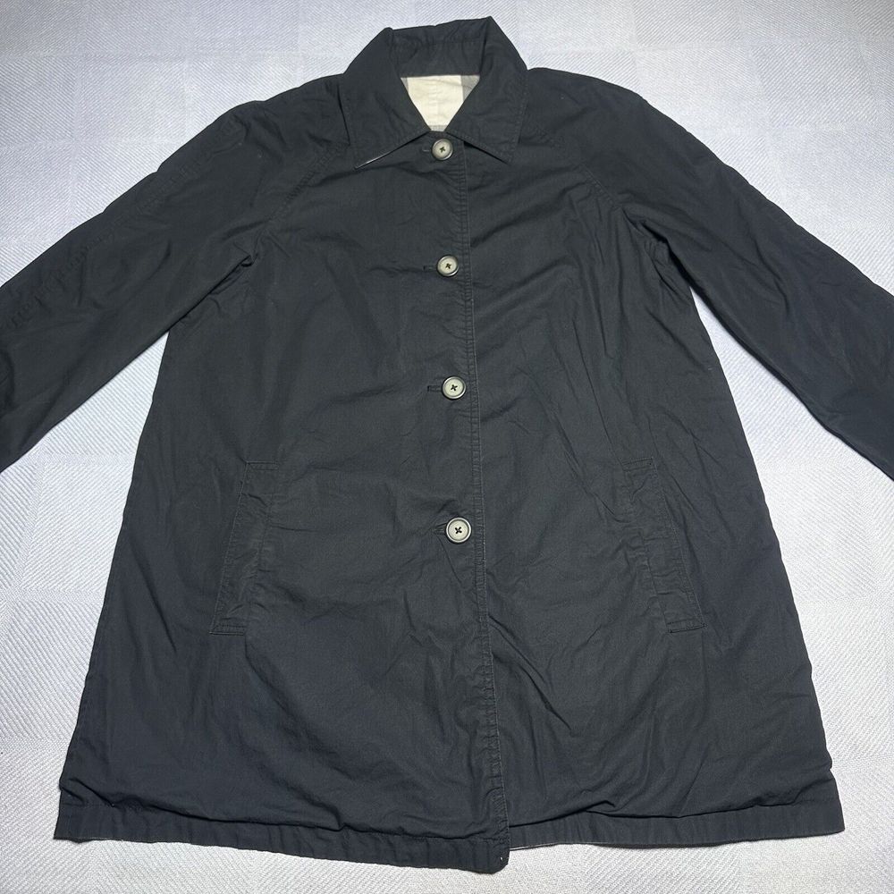 Pendleton Reversible Plaid Check & Black‎ Long Button Jacket Women's Size M/L - Picture 6 of 13